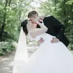 Alianza de boda Plana, Matizada-Brillo