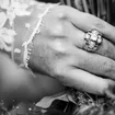 Alianza de boda Plana, Matizada-Brillo